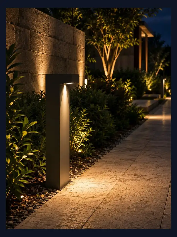 بولارد ممرات LED صناعة سعودية — موديل 07 — WSN-DP-080