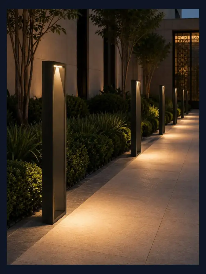 بولارد ممرات LED صناعة سعودية — موديل 13 — WSN-DP-086