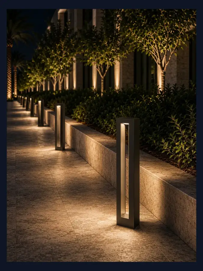 بولارد ممرات LED صناعة سعودية — موديل 03 — WSN-DP-076
