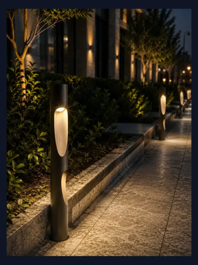 بولارد ممرات LED صناعة سعودية — موديل 06 — WSN-DP-079