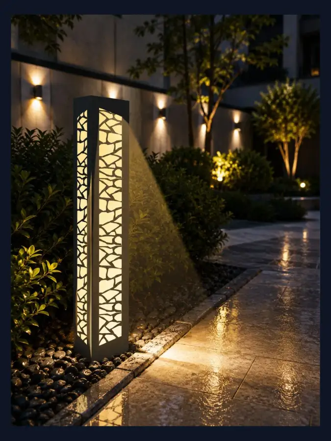 بولارد ممرات LED صناعة سعودية — موديل 08 — WSN-DP-081