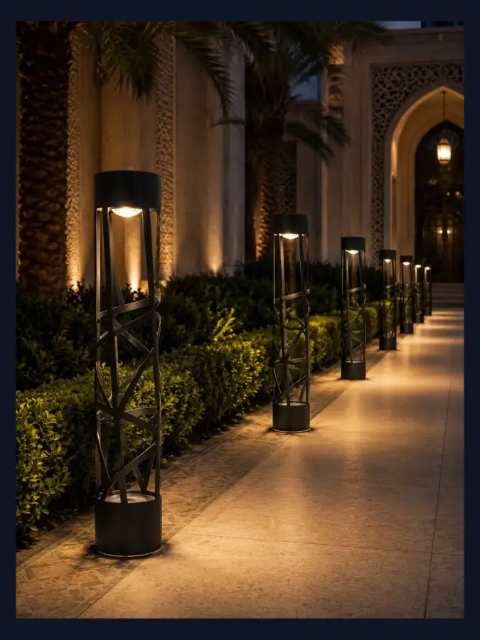 بولارد ممرات LED صناعة سعودية — موديل 14 — WSN-DP-087