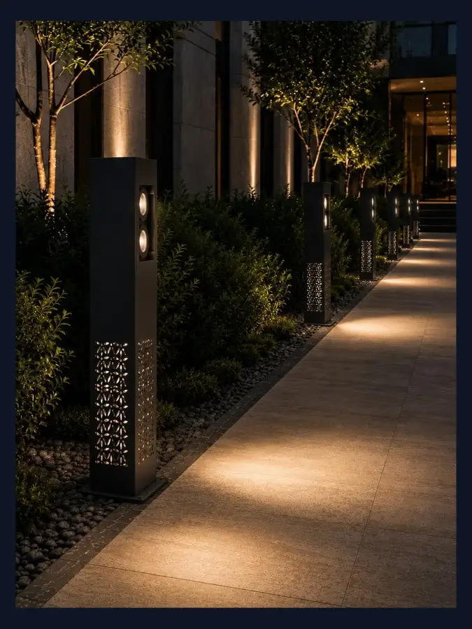 بولارد ممرات LED صناعة سعودية — موديل 09 — WSN-DP-082