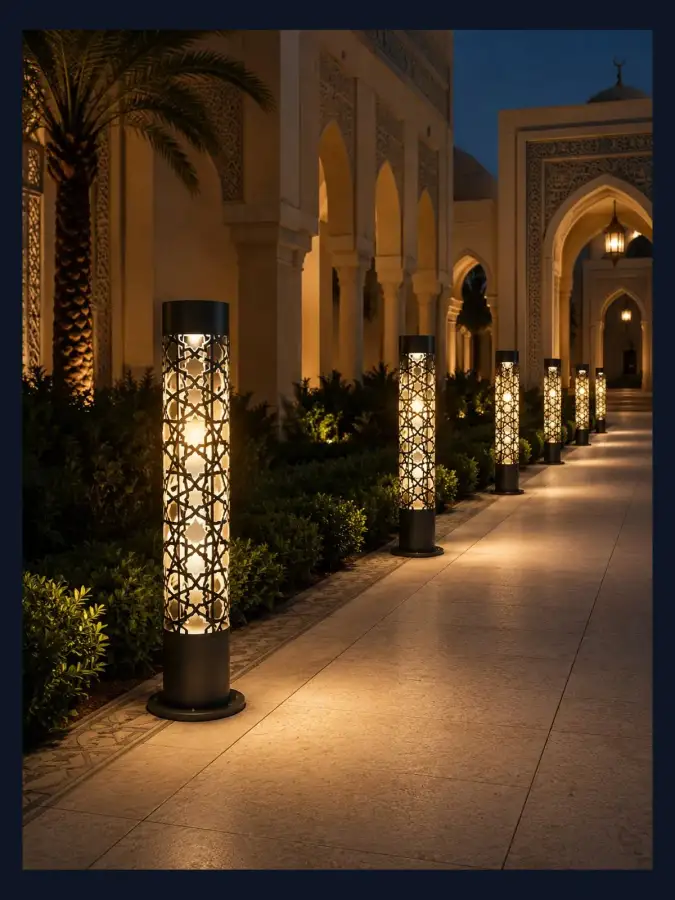 بولارد ممرات LED صناعة سعودية — موديل 12 — WSN-DP-085