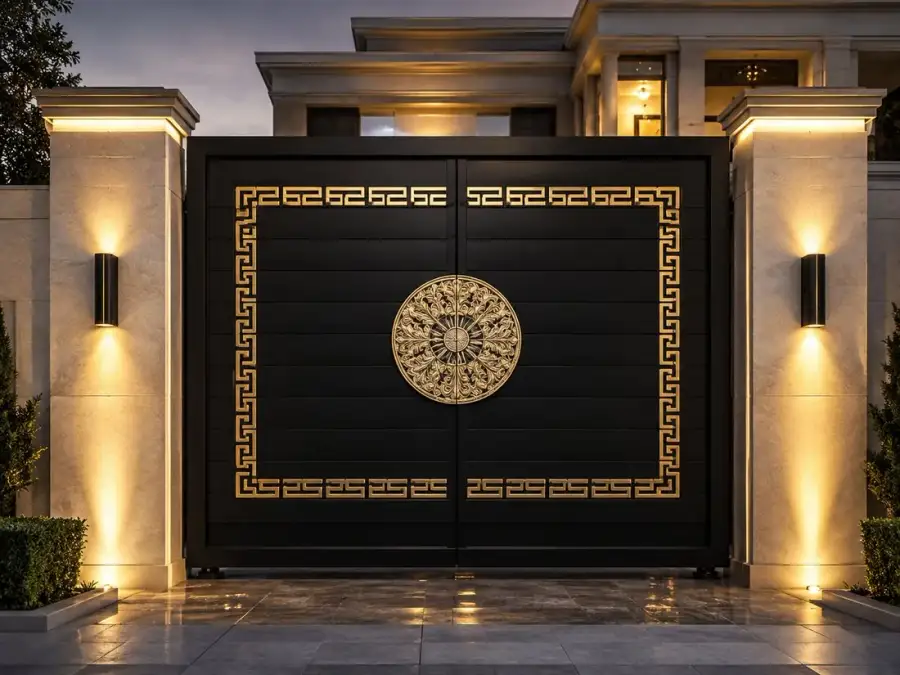 بوابة حديد زخرفية — تصميم 02 — DG-02