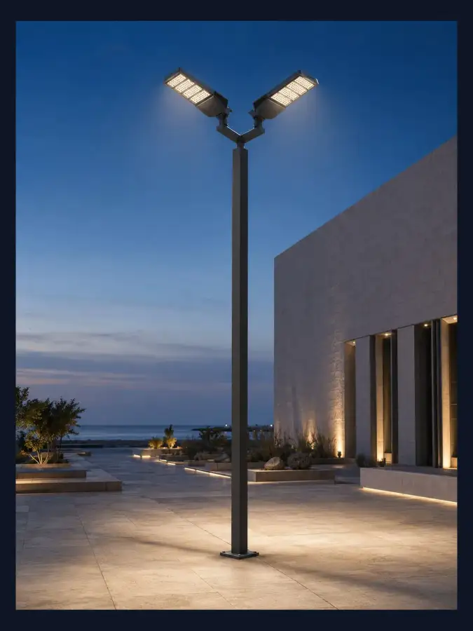 عمود إنارة طرق مجلفن — موديل 11 — WSN-DP-110