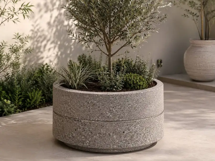 حوض دائري مزخرف — PL-04